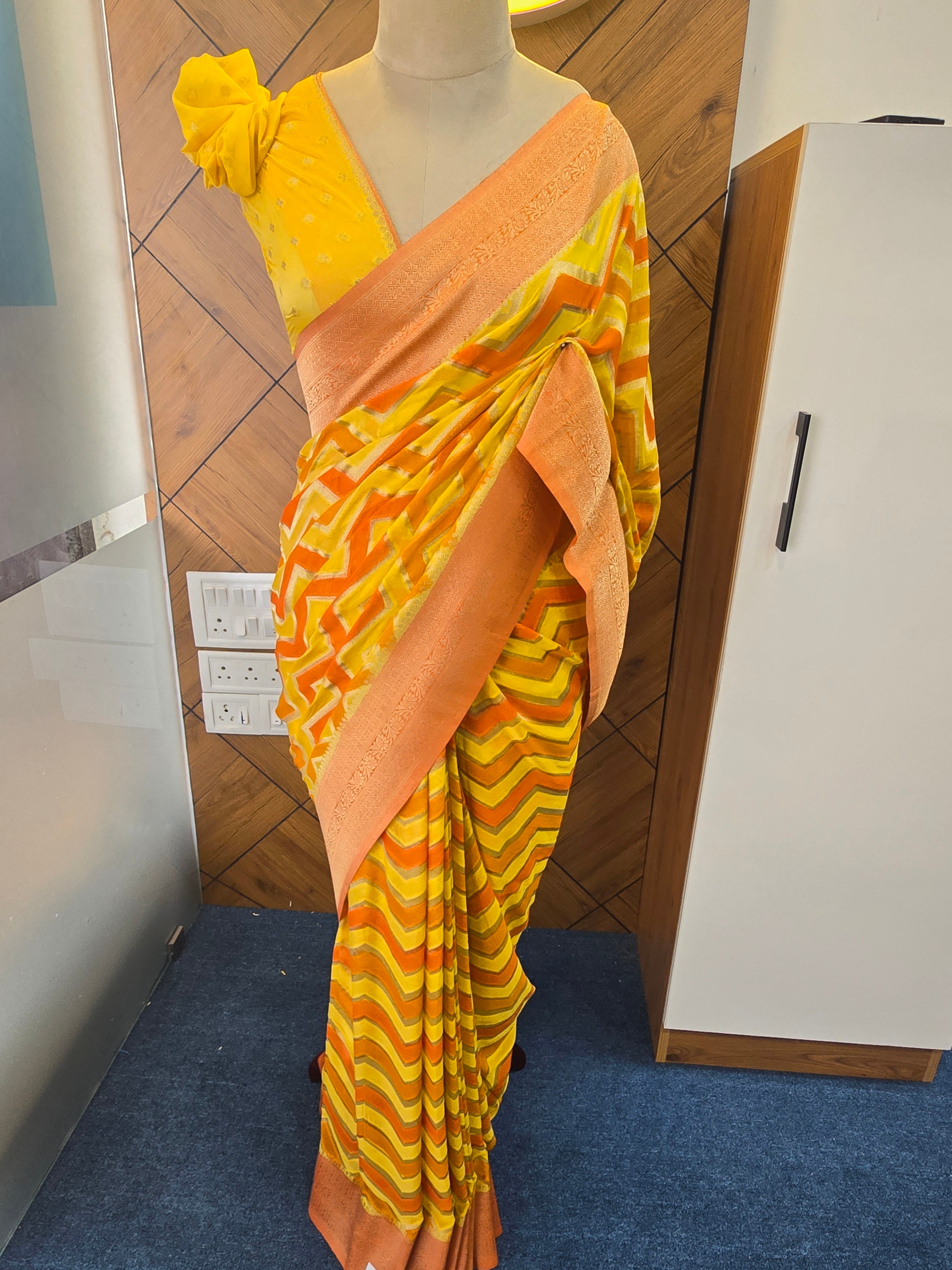 GEORGETTE BANARASI SAREE