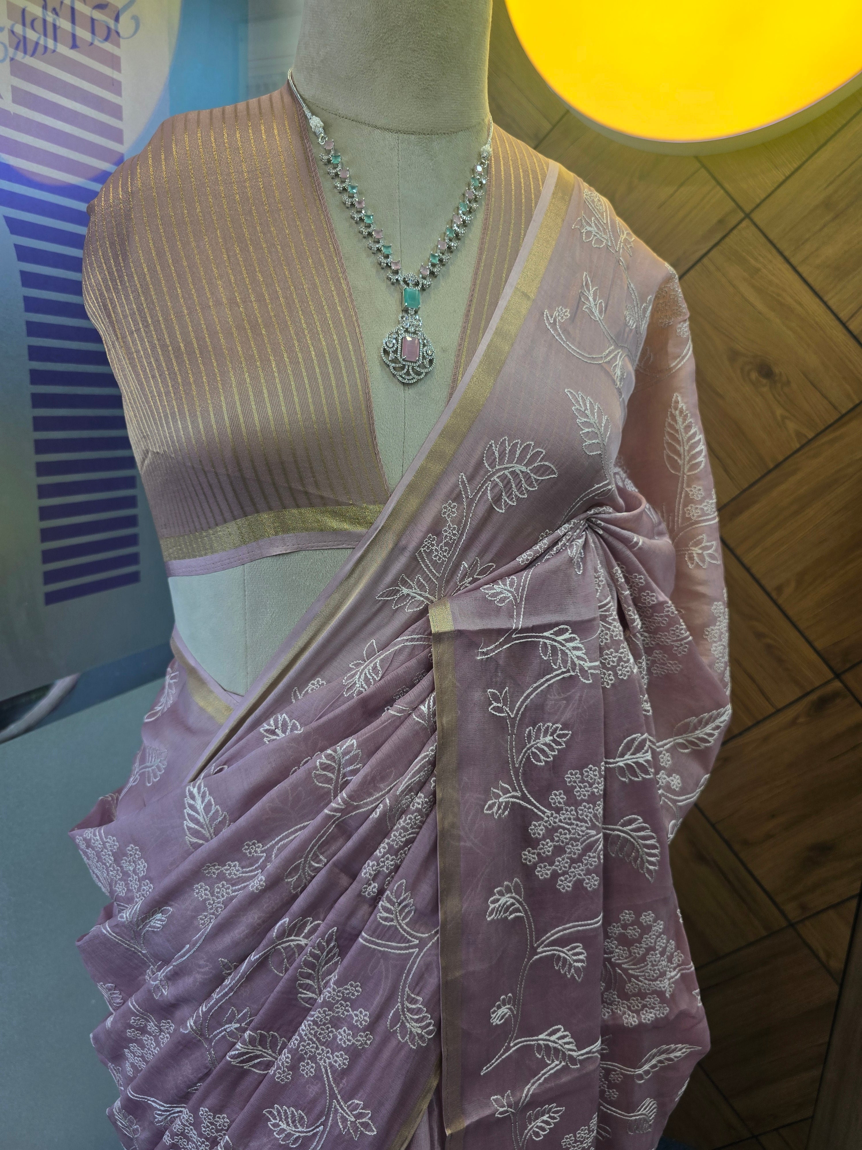MULL-CHANDERI SAREE