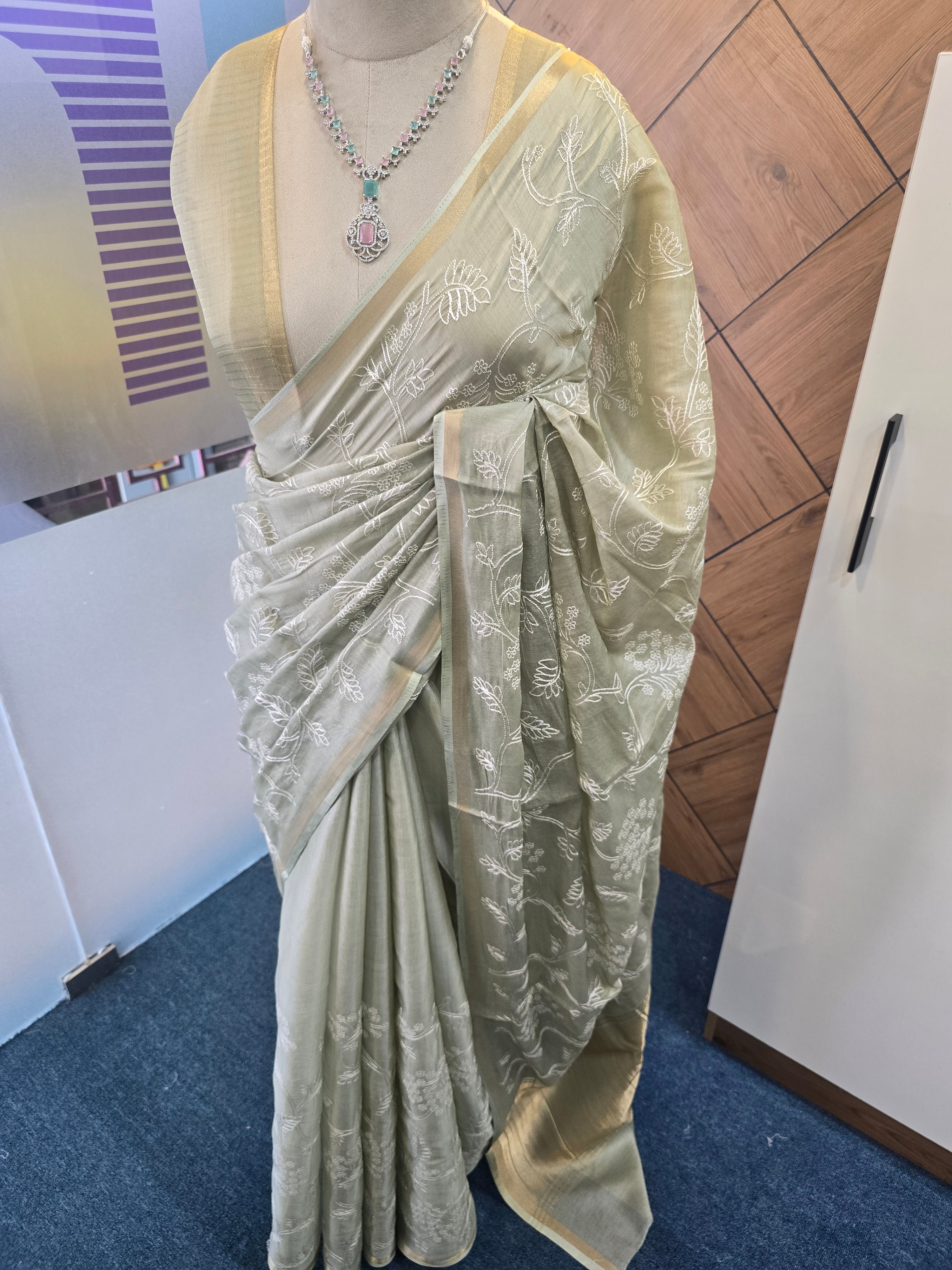 MULL-CHANDERI SAREE