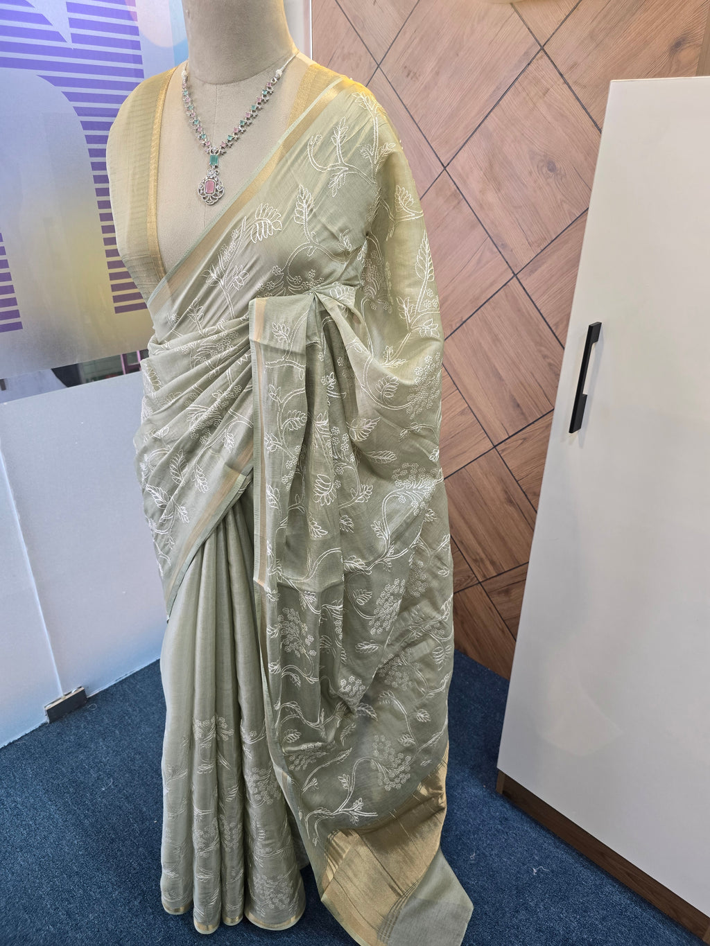 MULL-CHANDERI SAREE