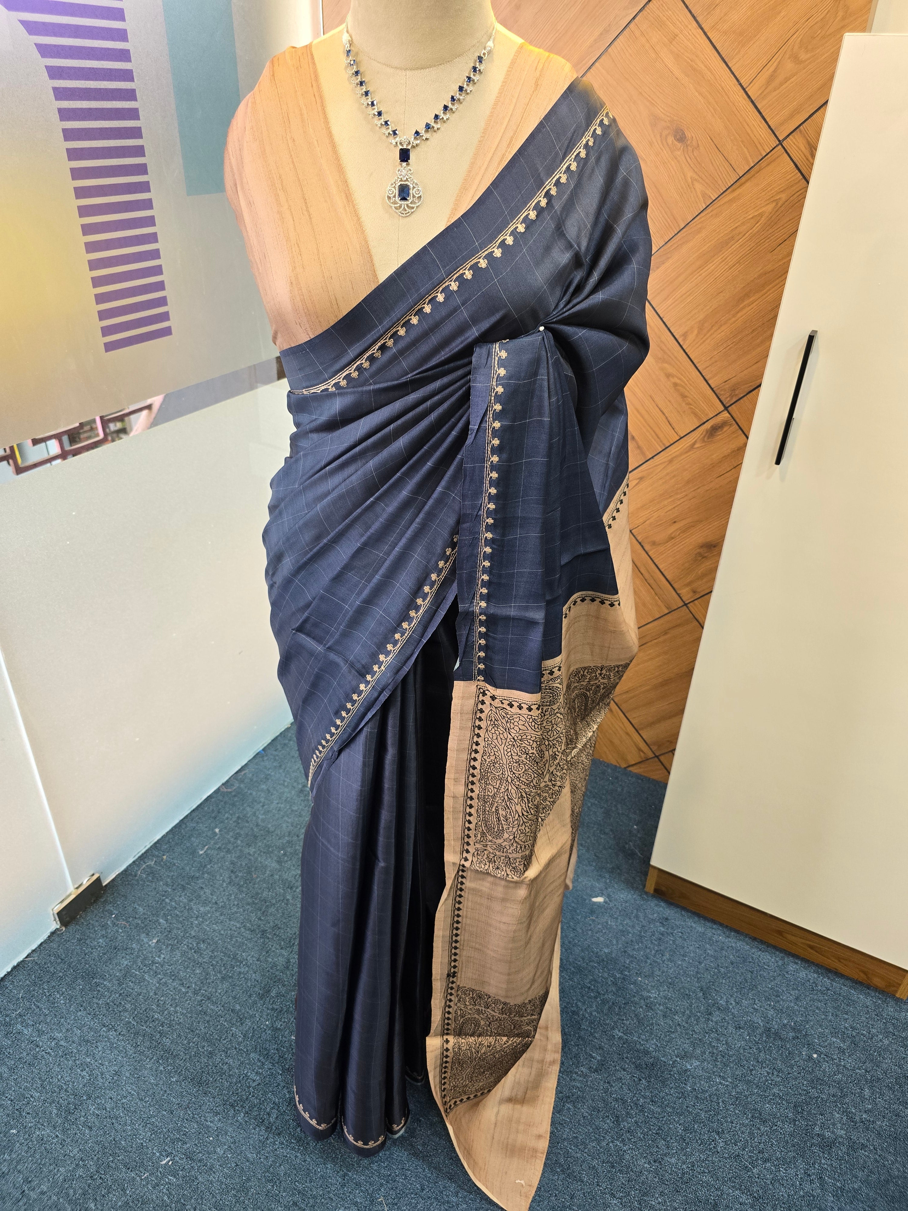 BLENDED TUSSAR SAREE