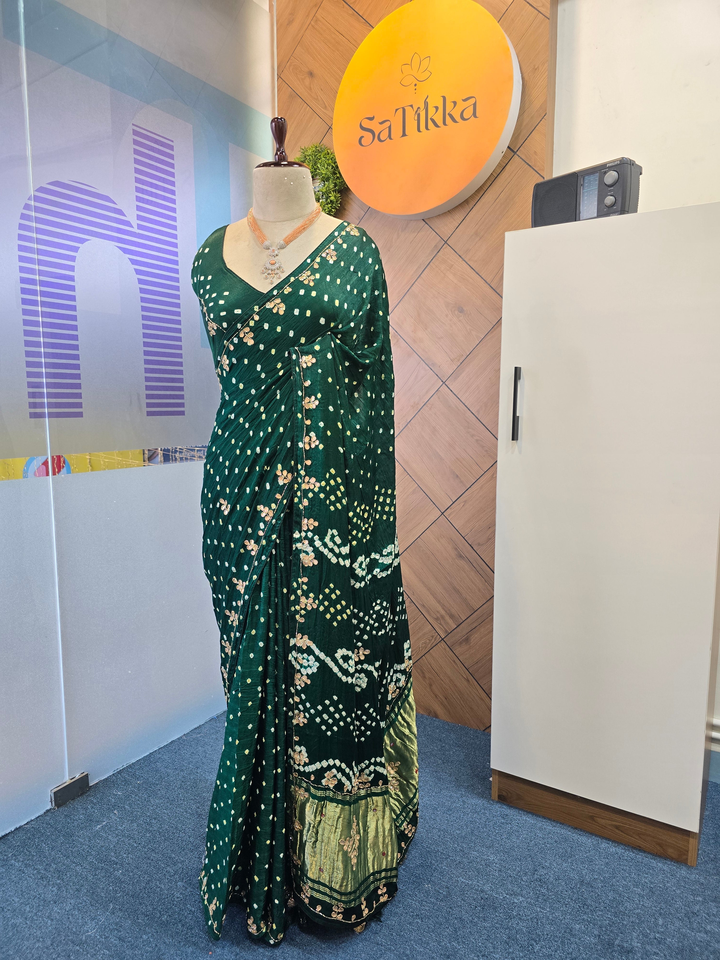 BANDHNI MODAL SILK SAREE