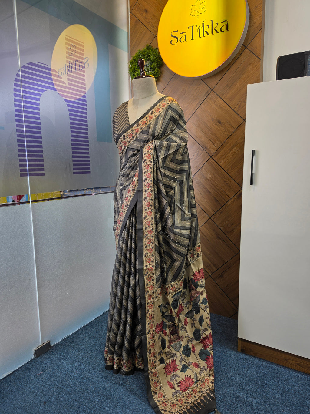BLENDED TUSSAR SILK SAREE