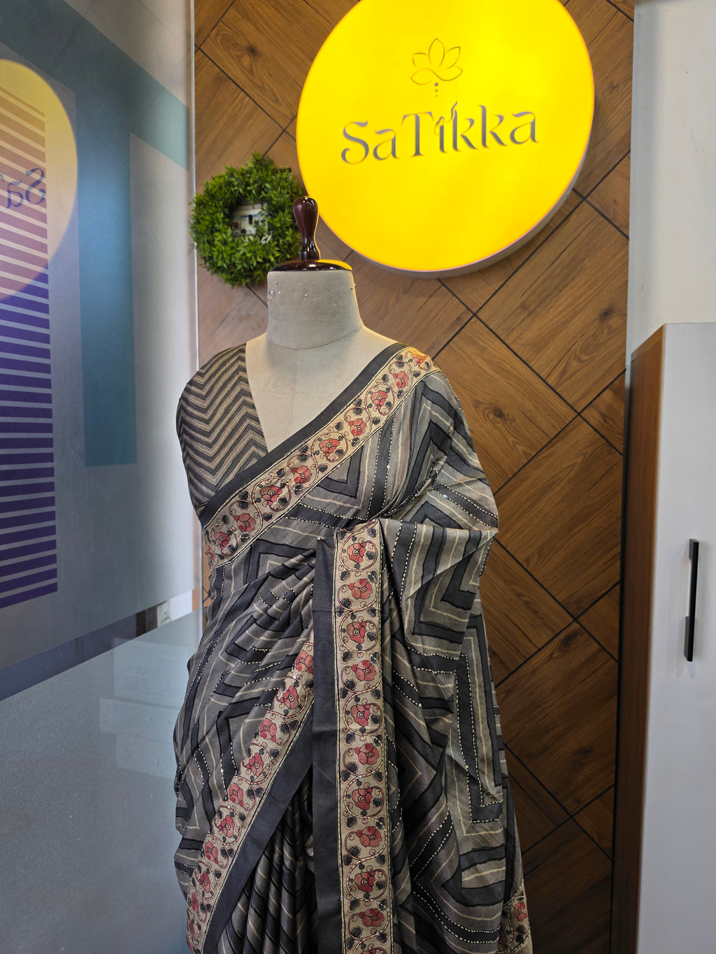 BLENDED TUSSAR SILK SAREE