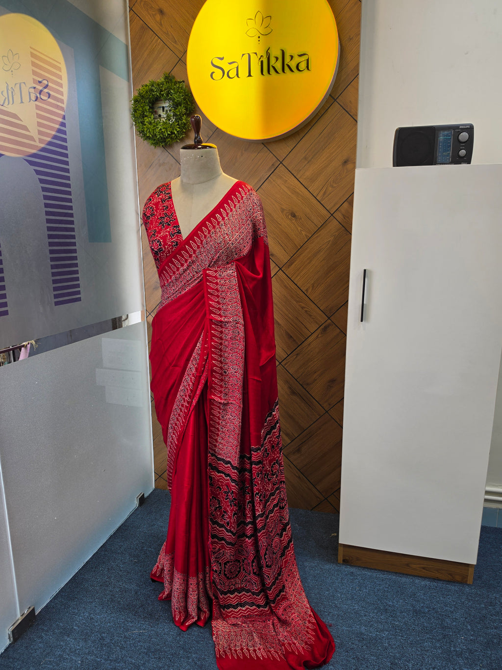 Modal  Ajrakh Saree