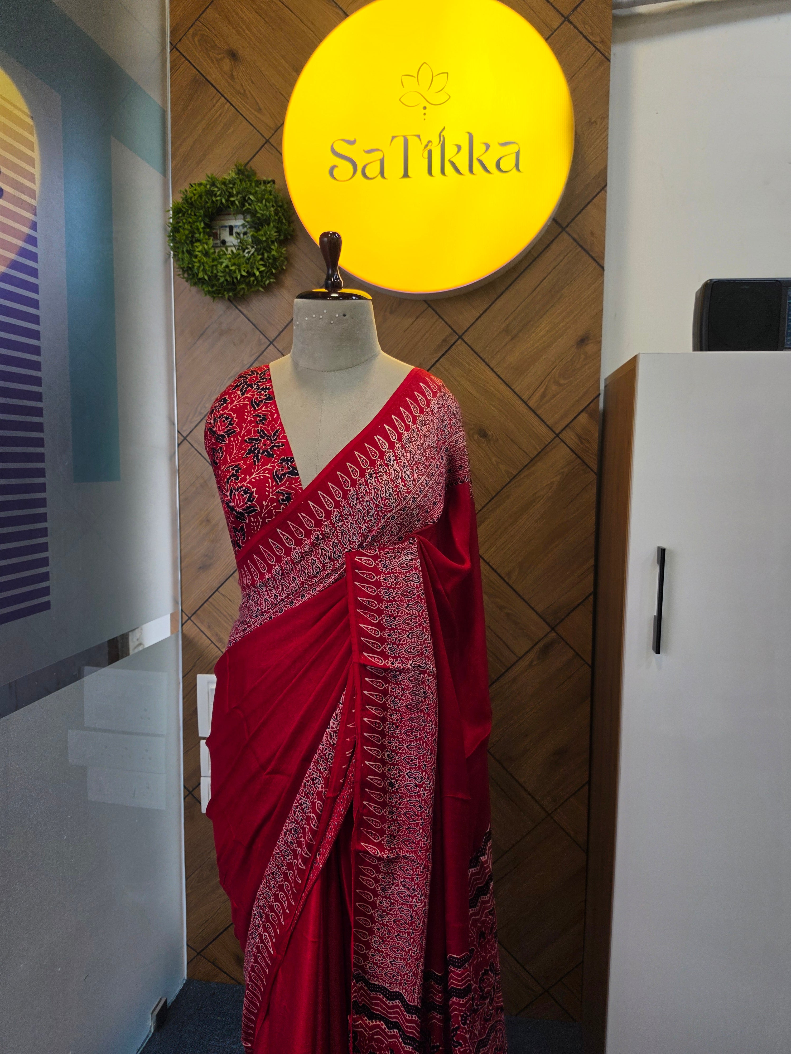 Modal  Ajrakh Saree