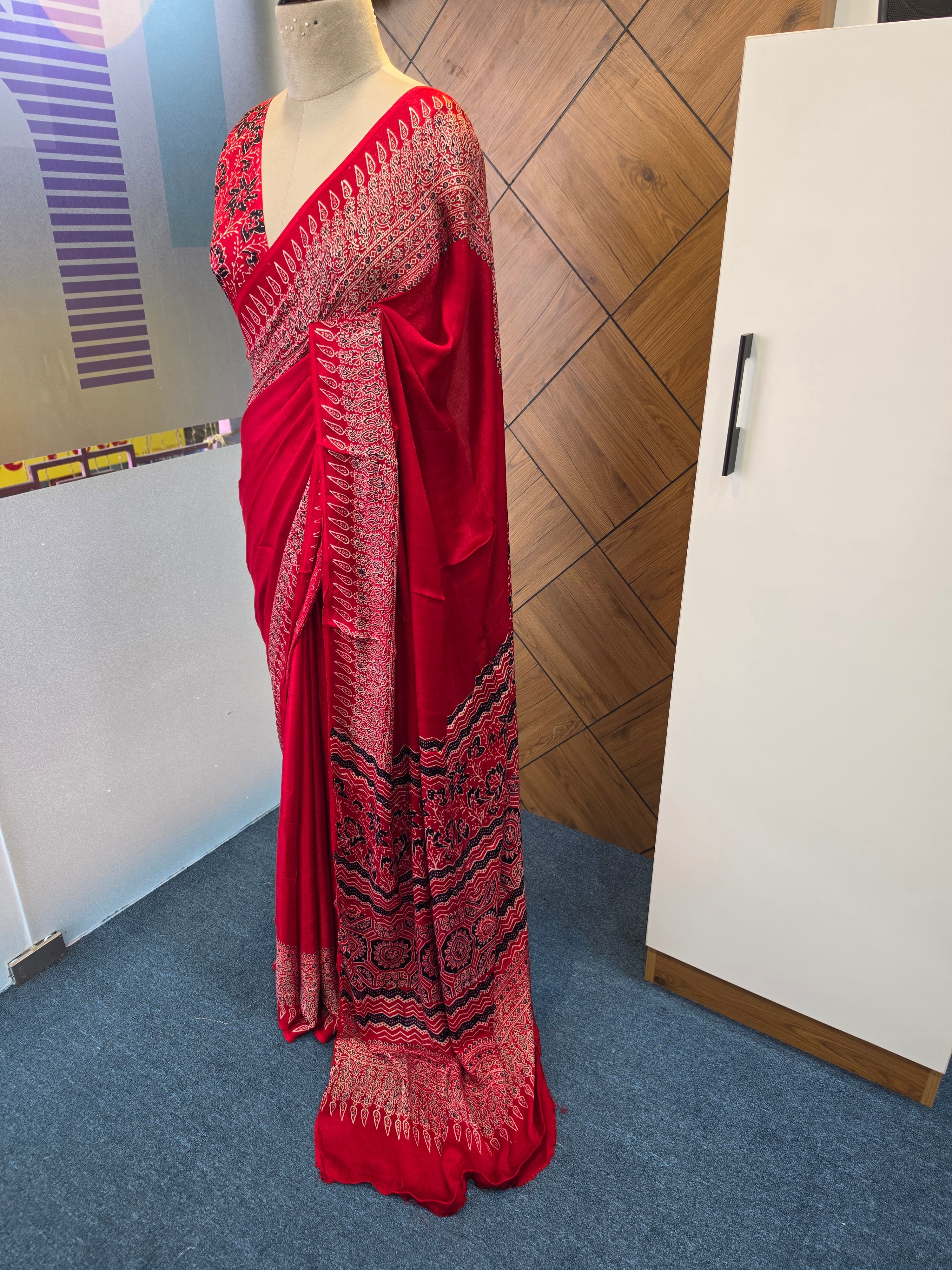 Modal  Ajrakh Saree