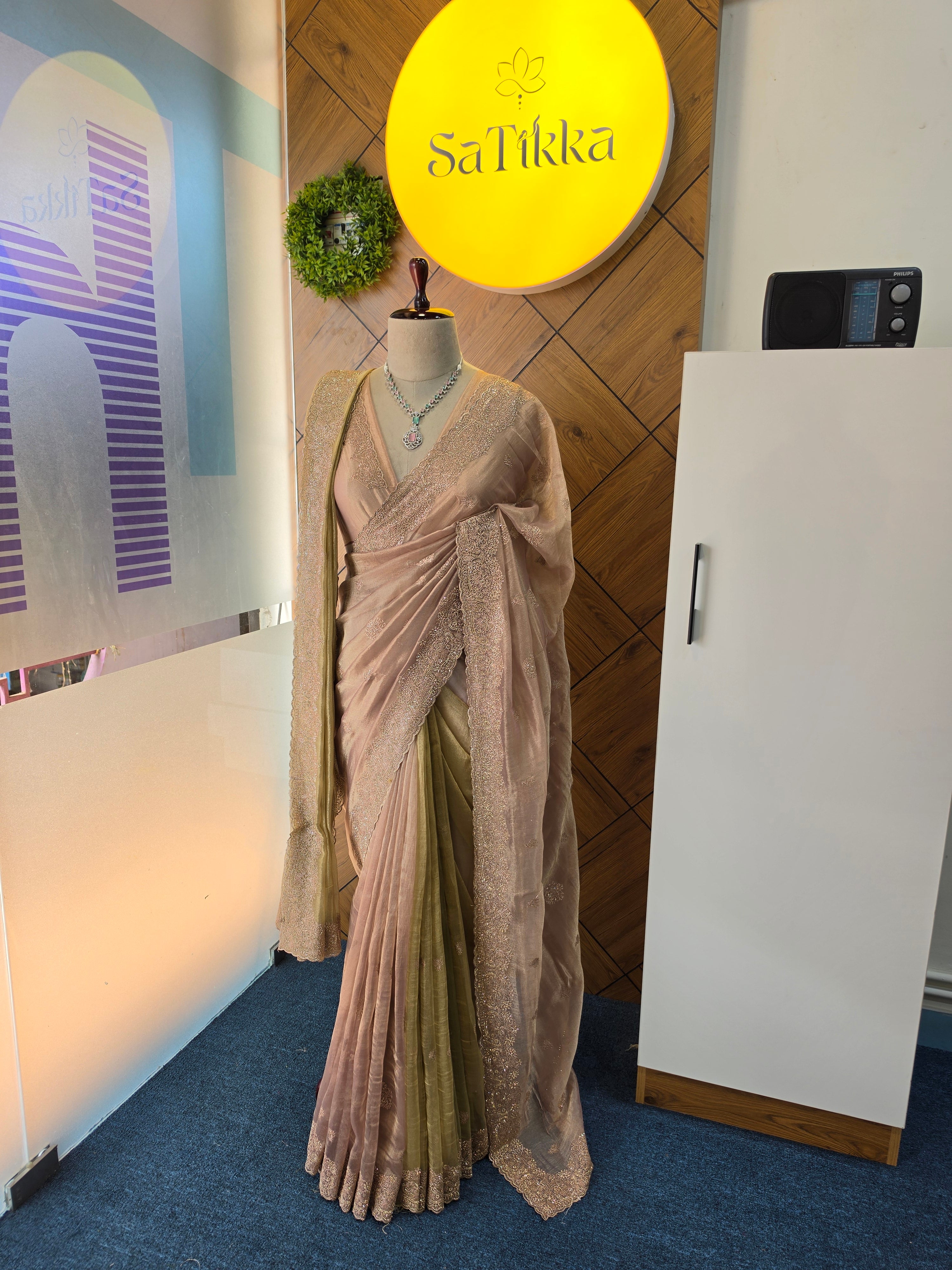 TISSUE ORGANZA SAREE