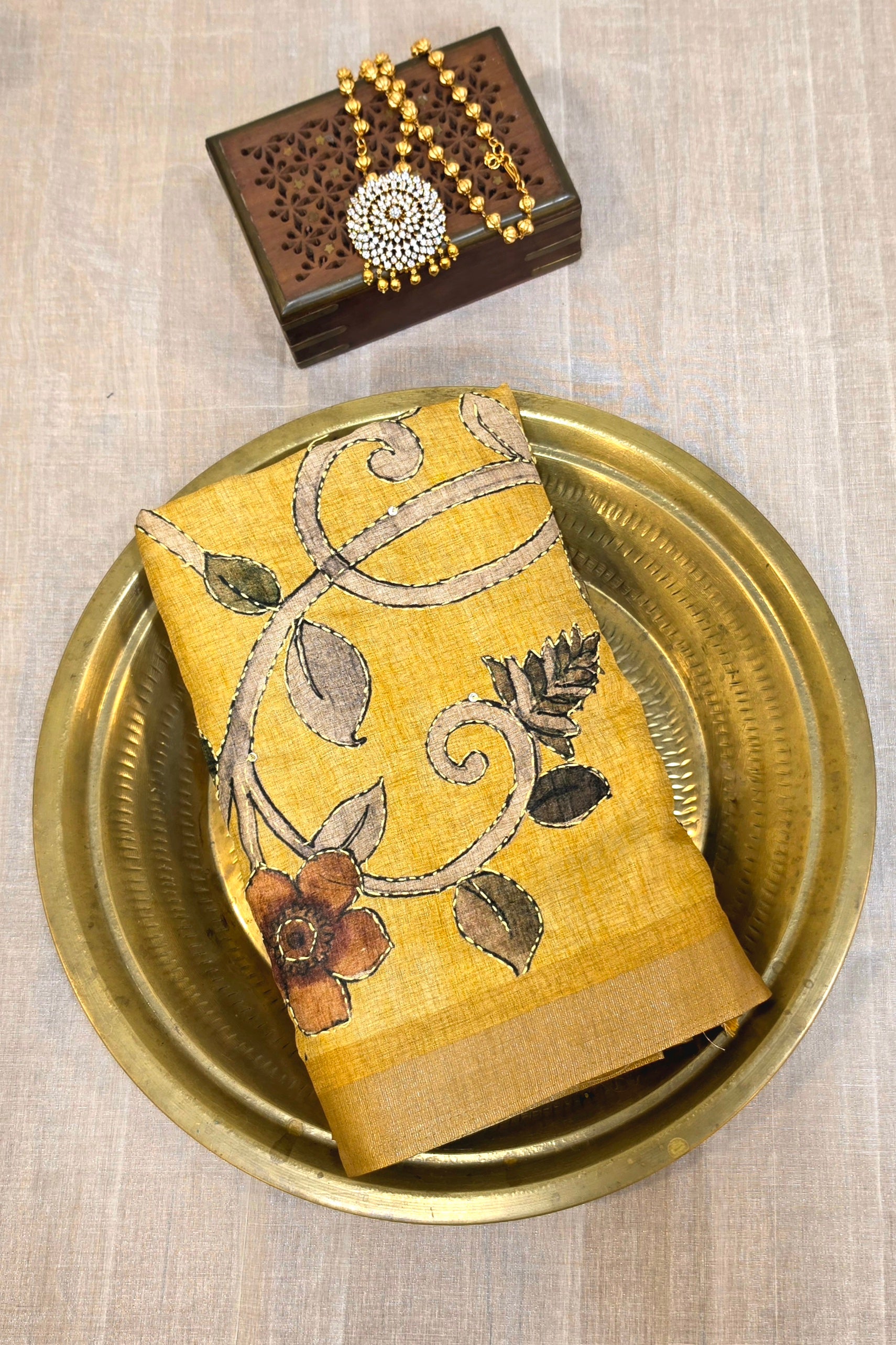BLENDED TUSSAR  SAREE