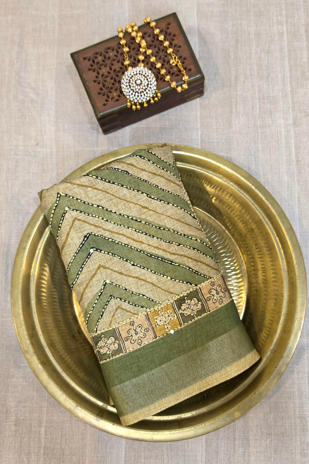 BLENDED TUSSAR SAREE