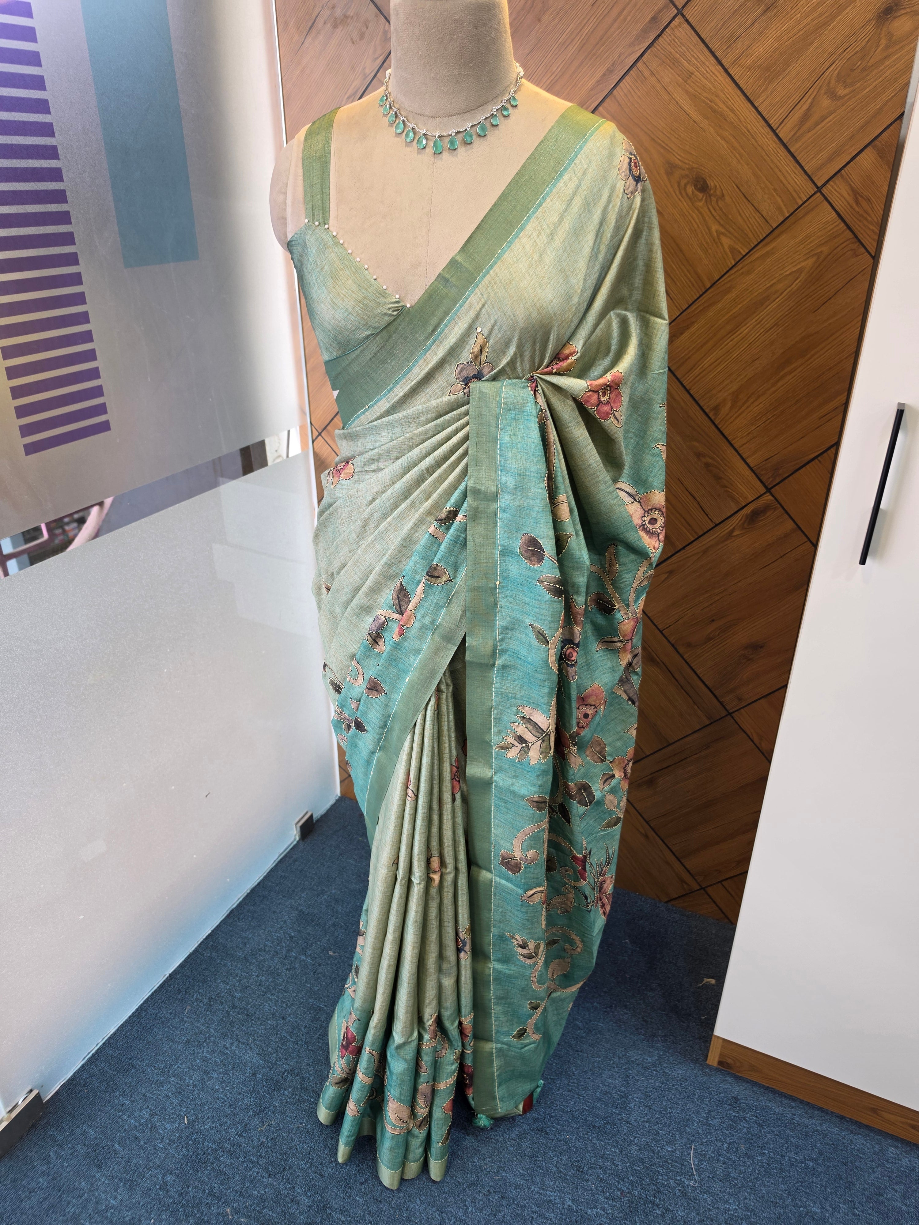 BLENDED TUSSAR SAREE