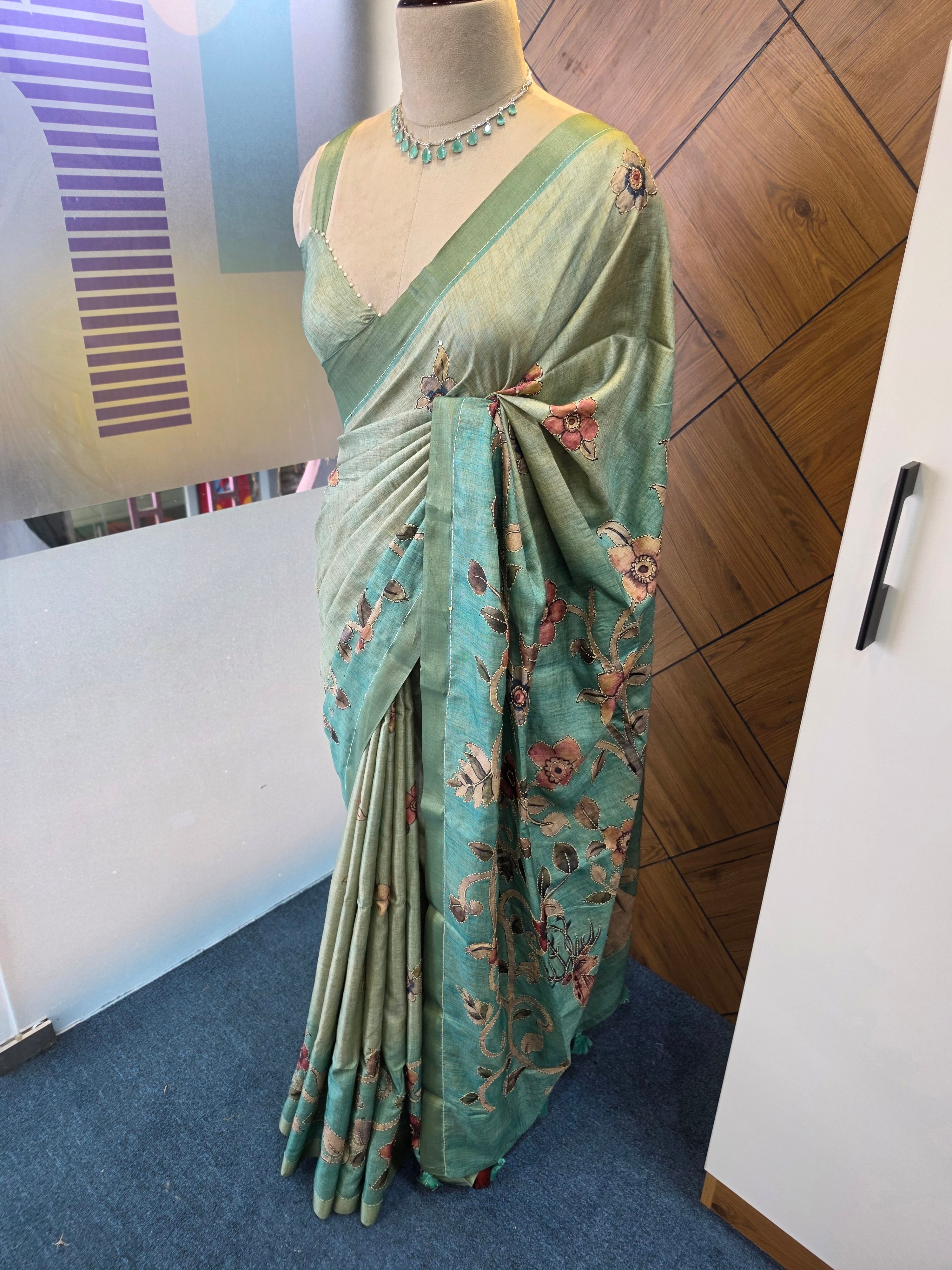BLENDED TUSSAR SAREE