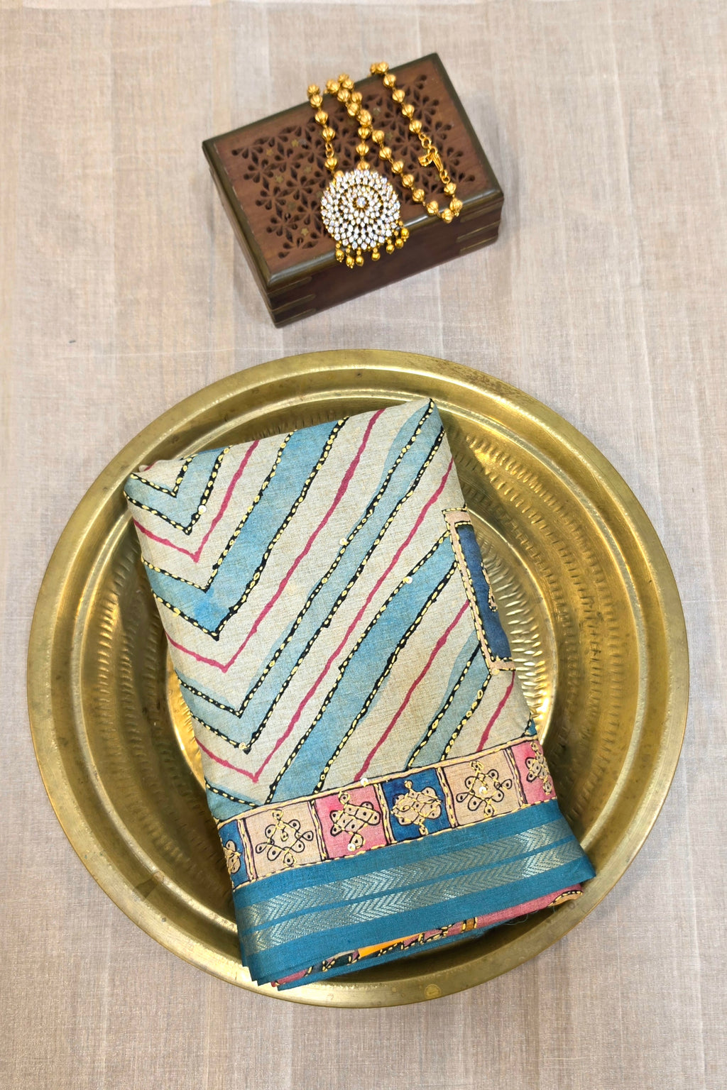 BLENDED TUSSAR SAREE