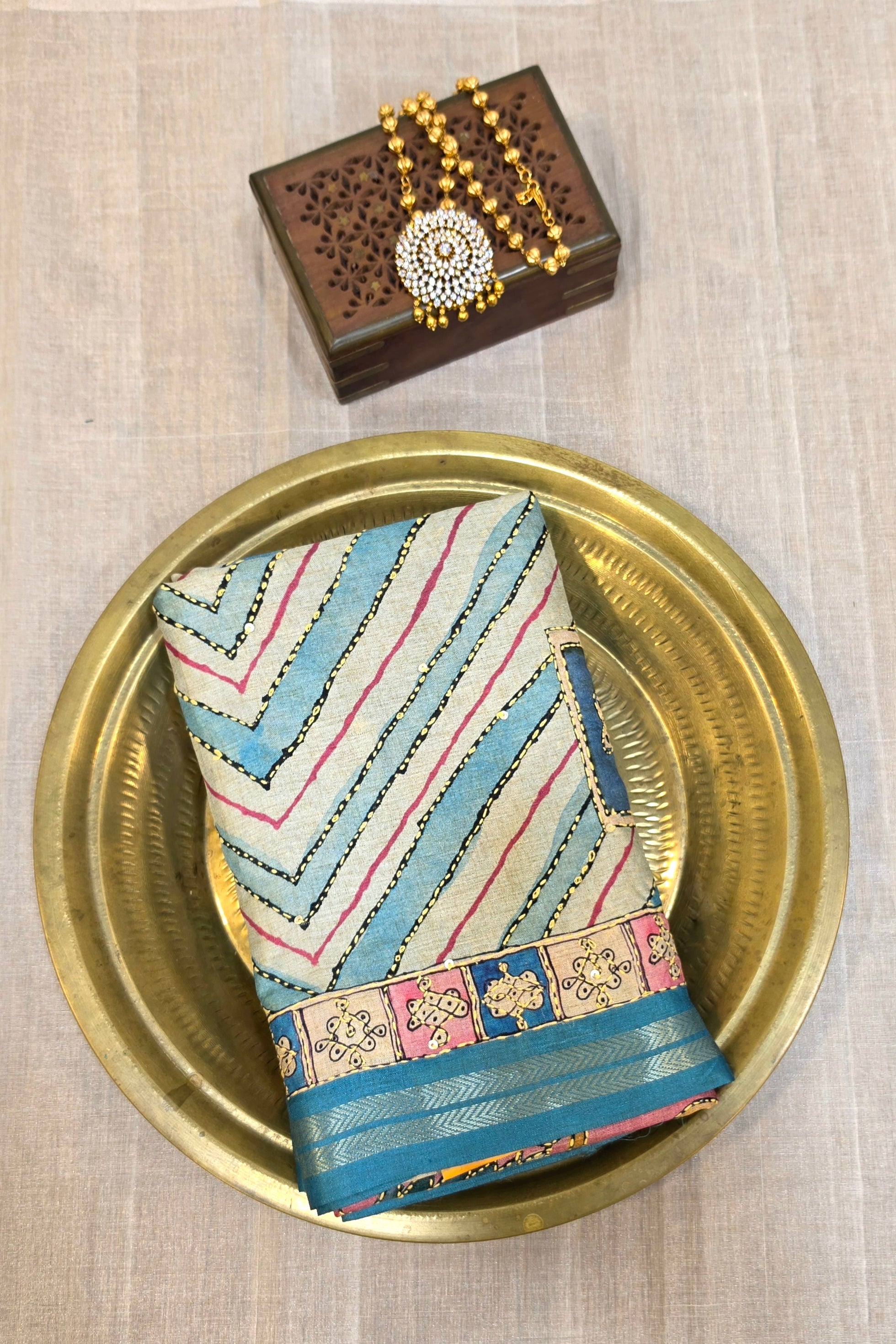 BLENDED TUSSAR SAREE