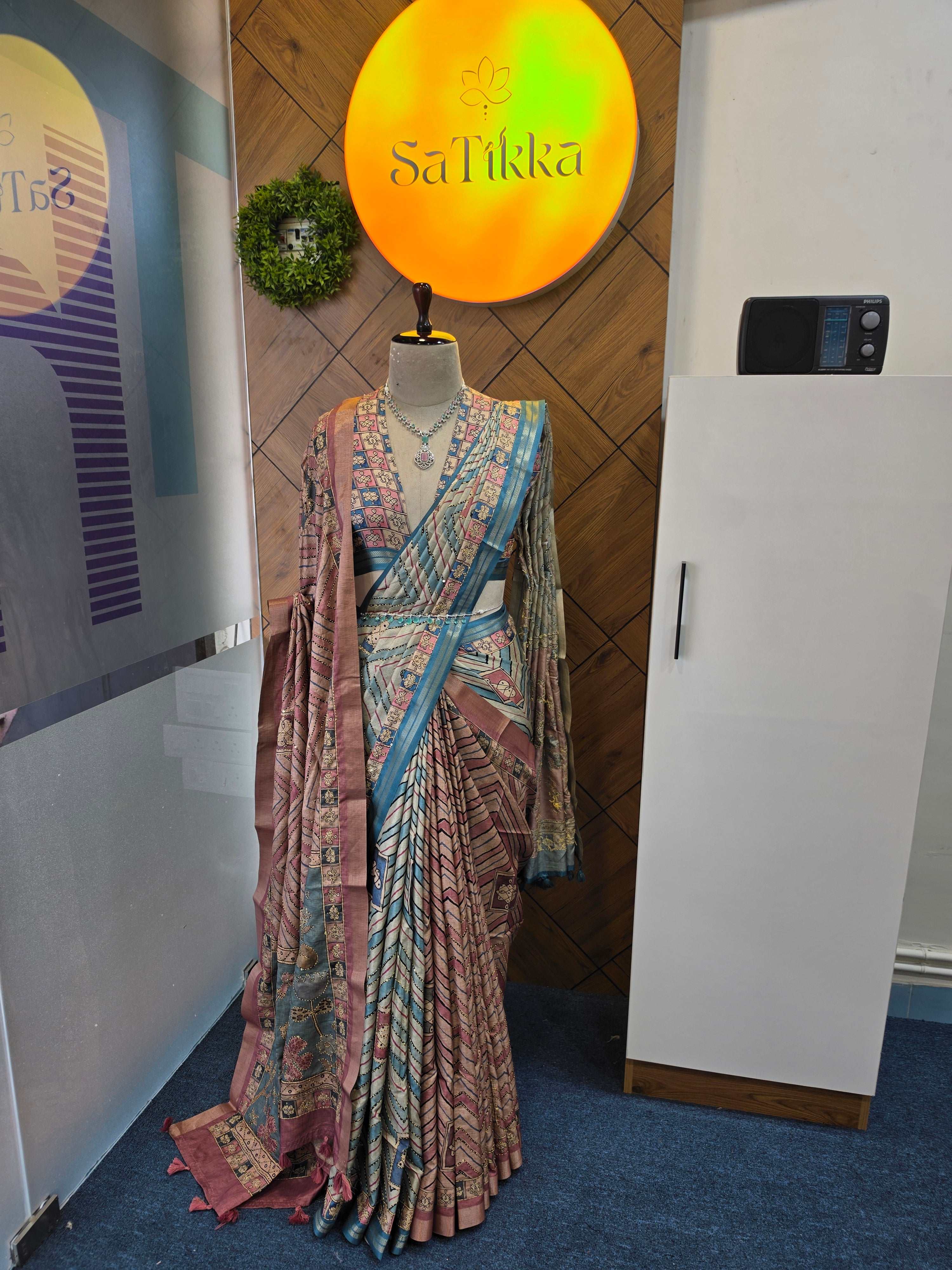 BLENDED TUSSAR SAREE