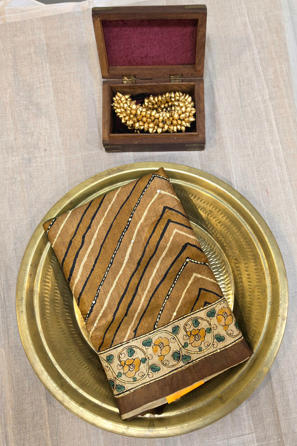 BLENDED TUSSAR SILK SAREE