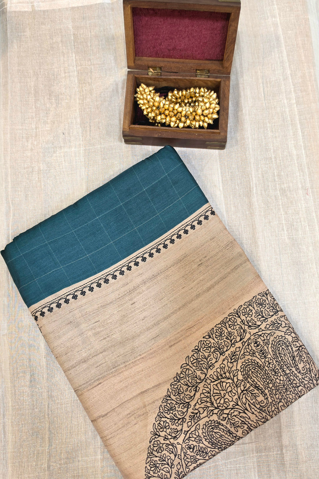 BLENDED TUSSAR SAREE
