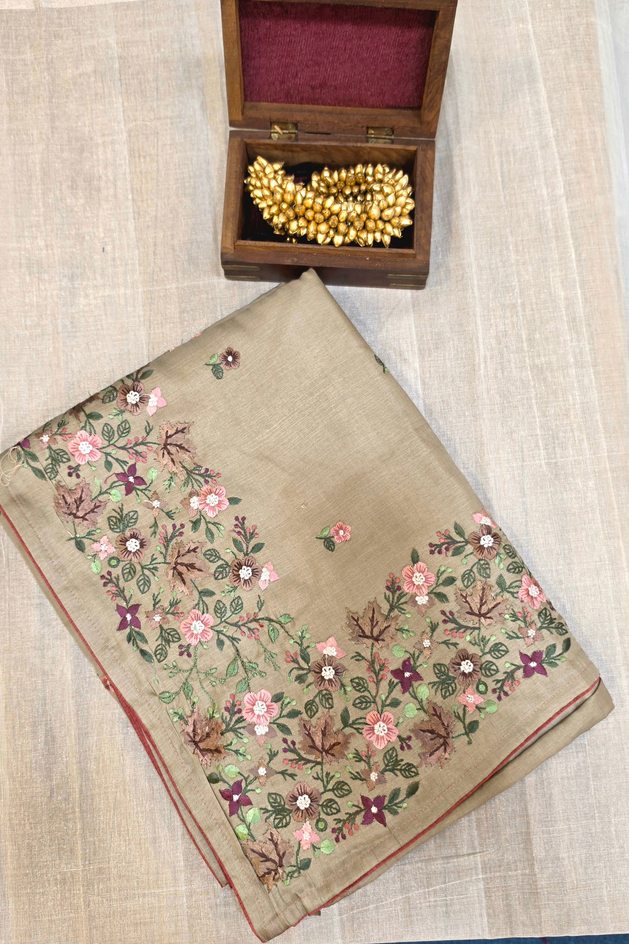 BLENDED TUSSAR SAREE