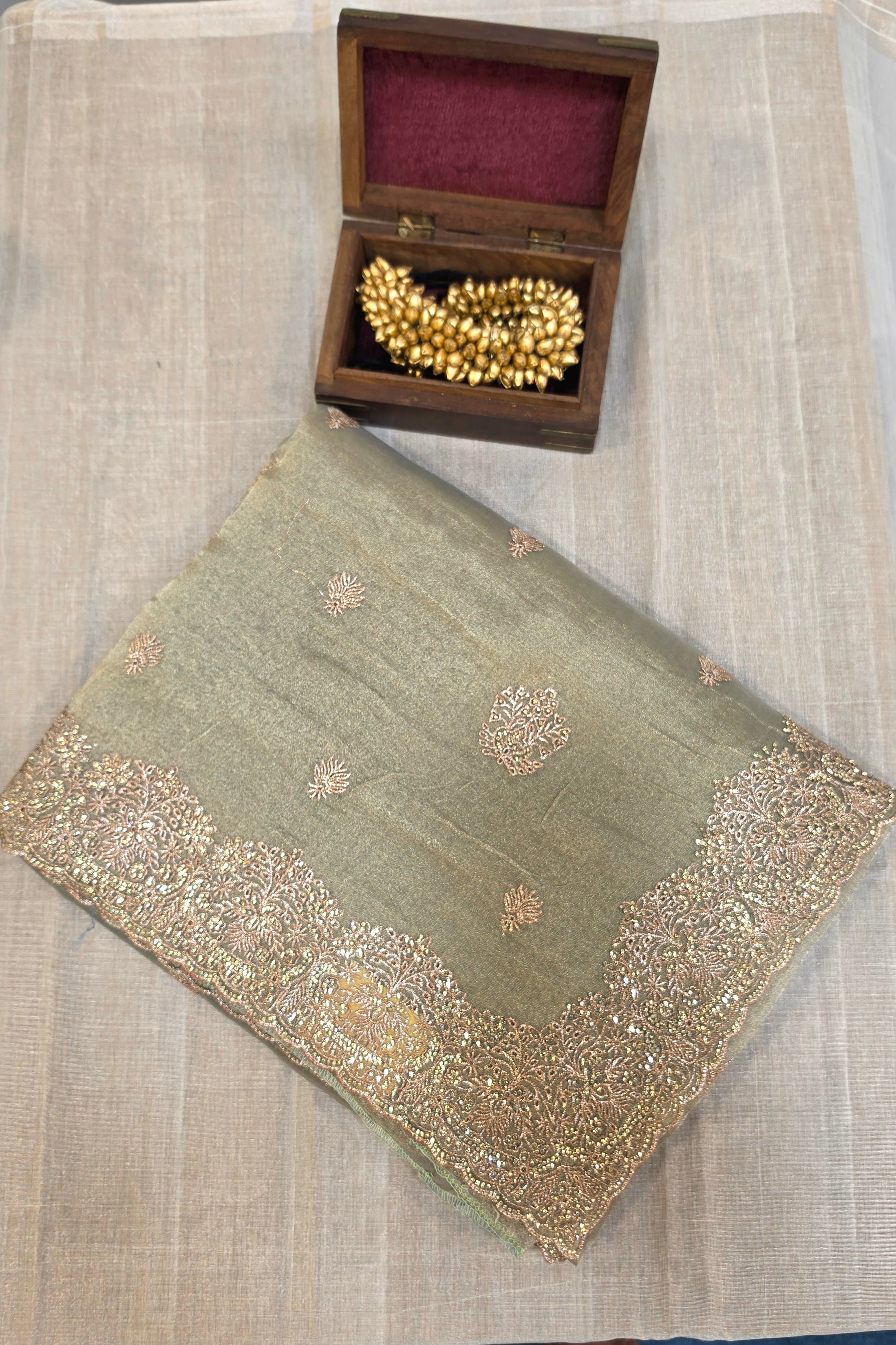 TISSUE ORGANZA SAREE