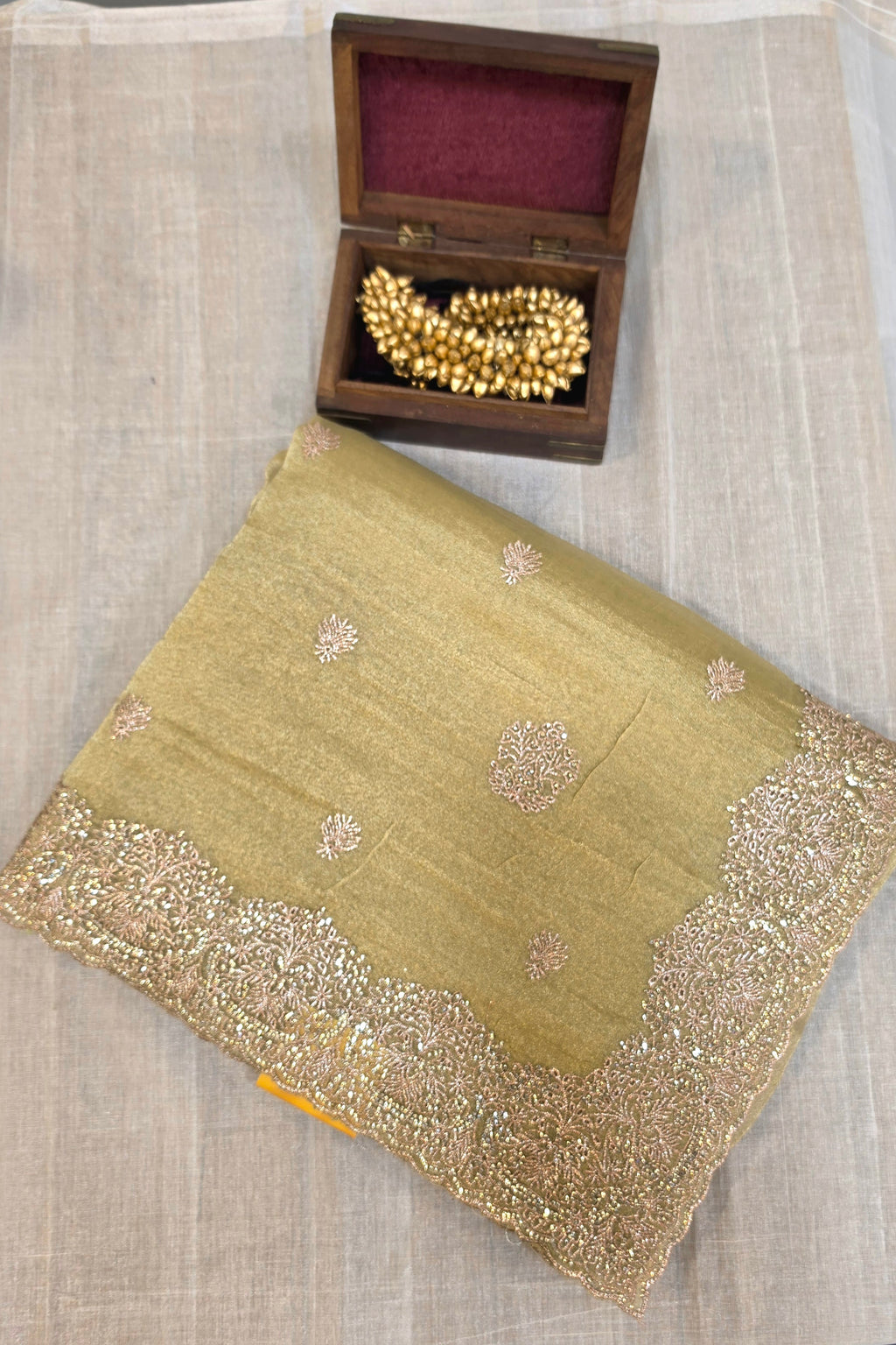 TISSUE ORGANZA SAREE