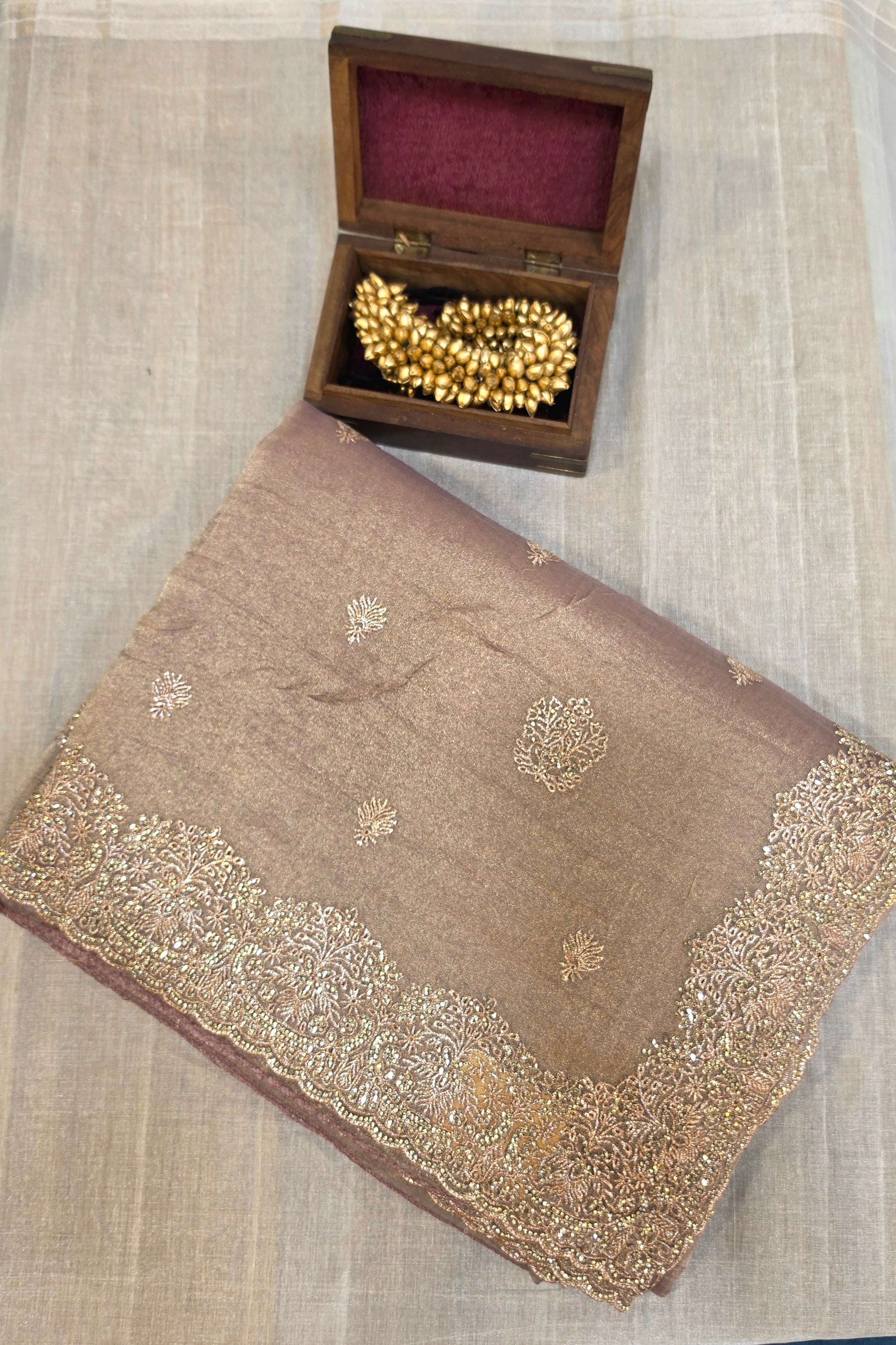 TISSUE ORGANZA SAREE
