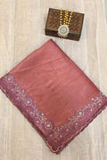 ORGANZA EMBROIDERY CUTWORK SAREE