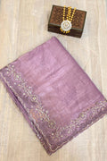 ORGANZA EMBROIDERY CUTWORK SAREE