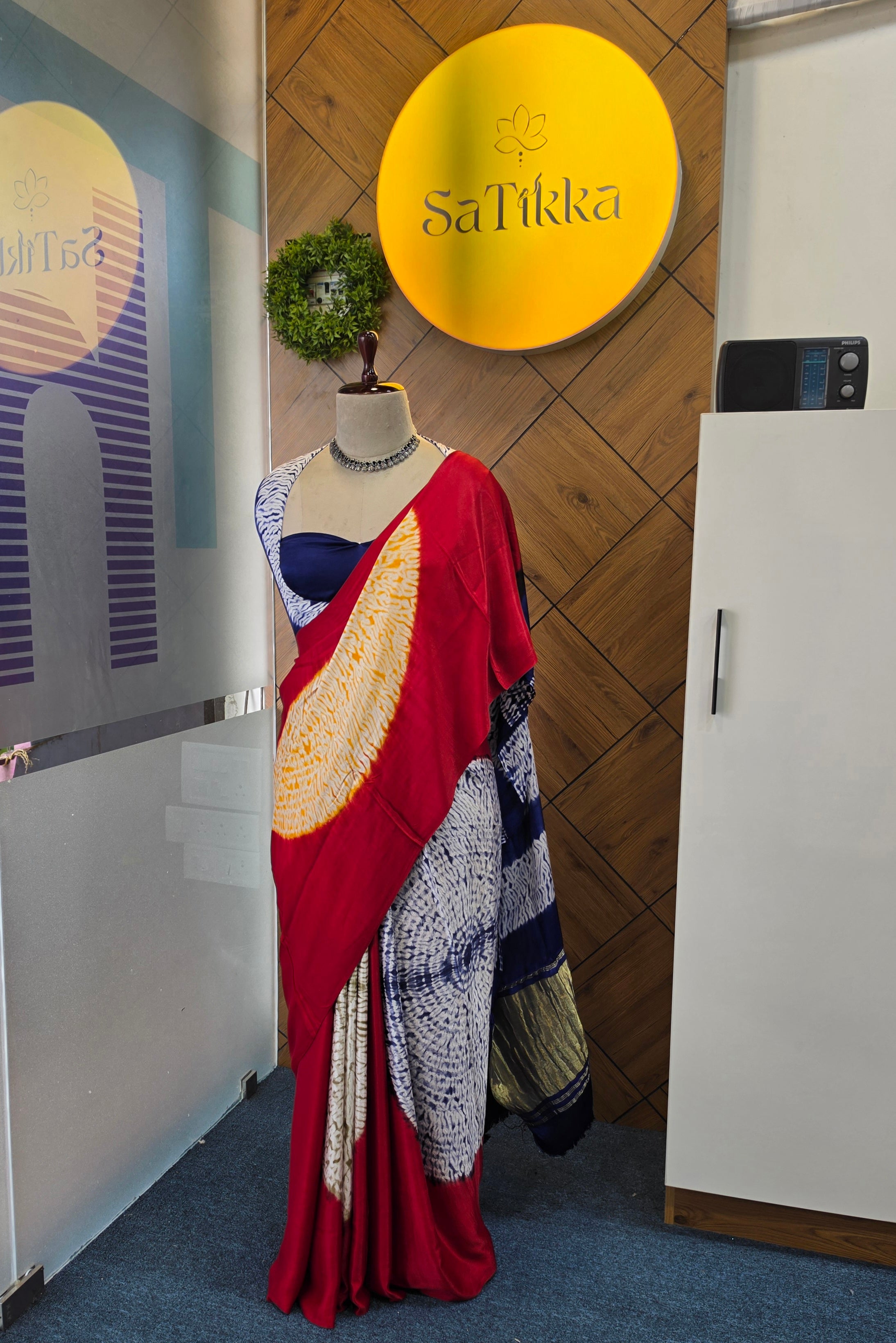 PURE MODAL SATINE SILK SAREE