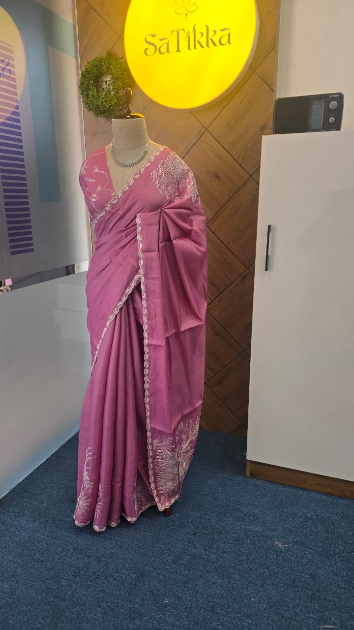BLENDED ORGANZA SILK SAREE
