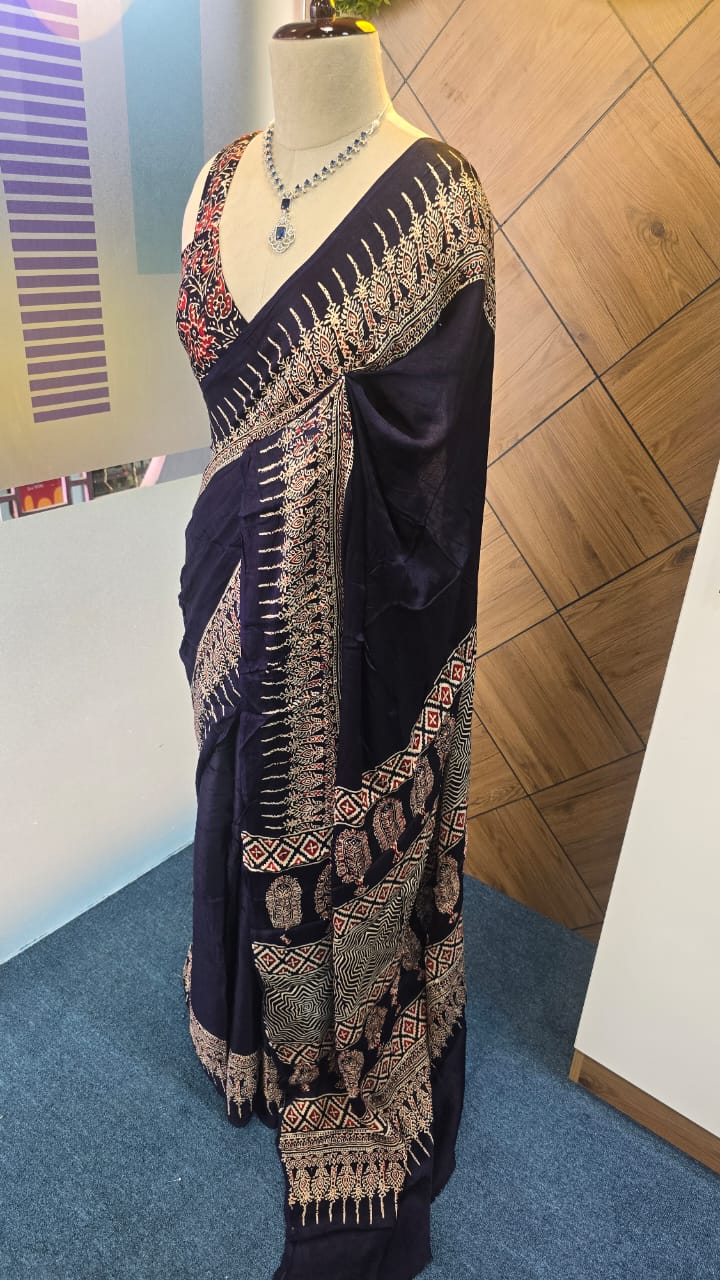 Modal  Ajrakh Saree