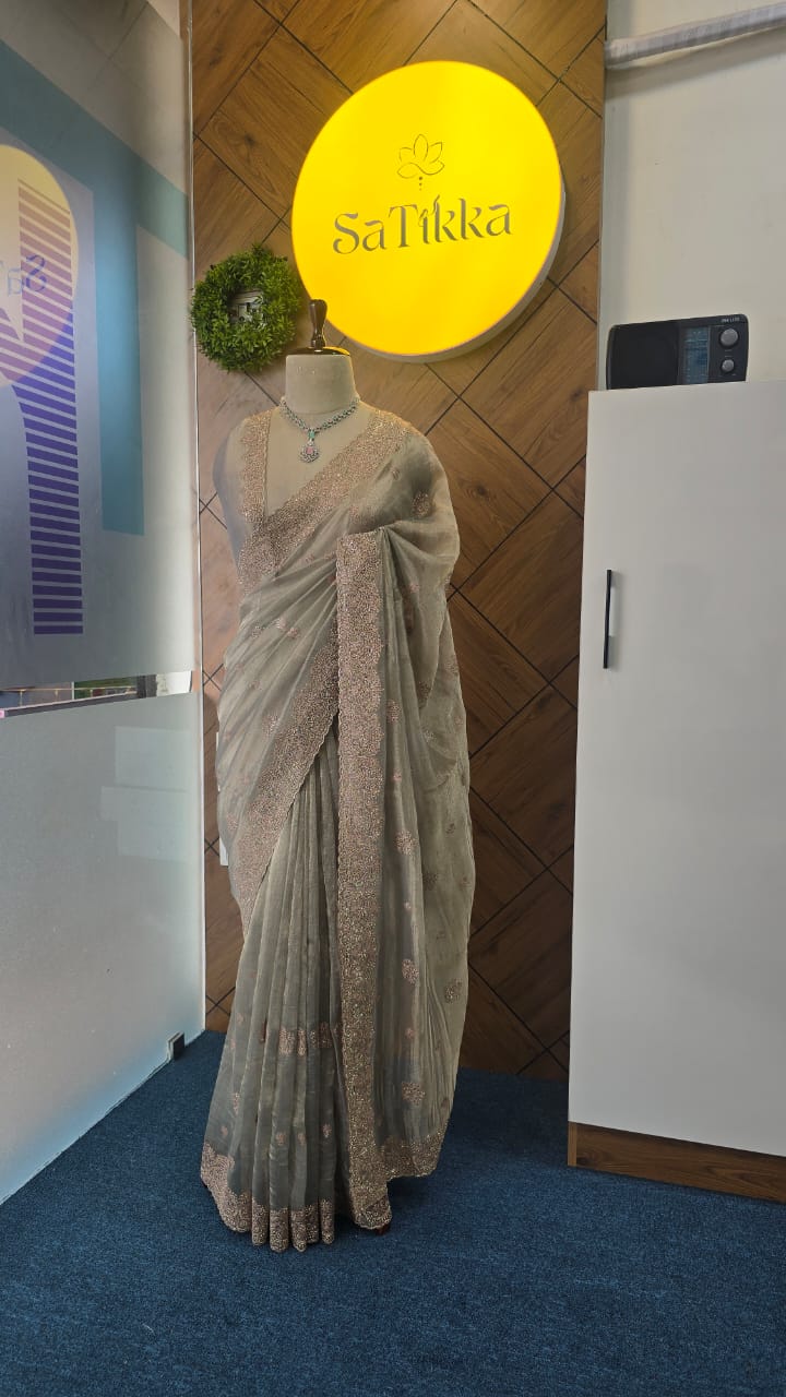TISSUE ORGANZA SAREE