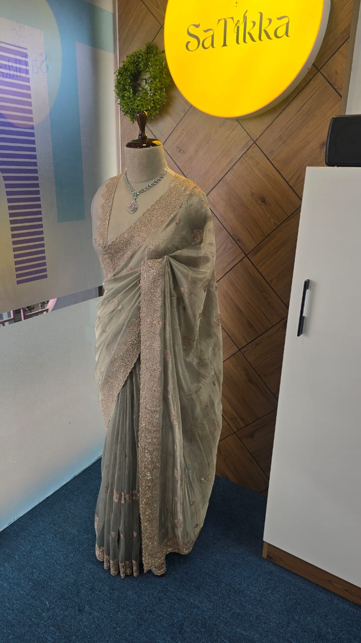 TISSUE ORGANZA SAREE