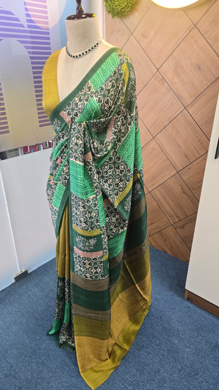 BLENDED TUSSAR SAREE