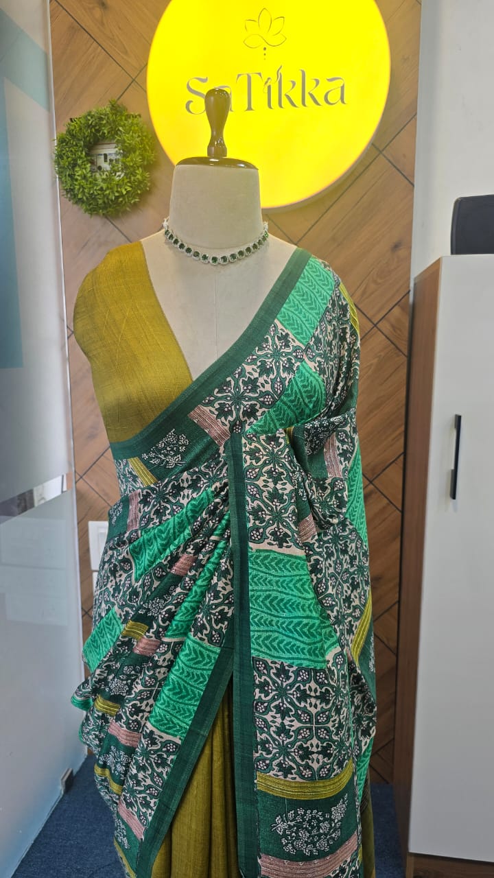 BLENDED TUSSAR SAREE