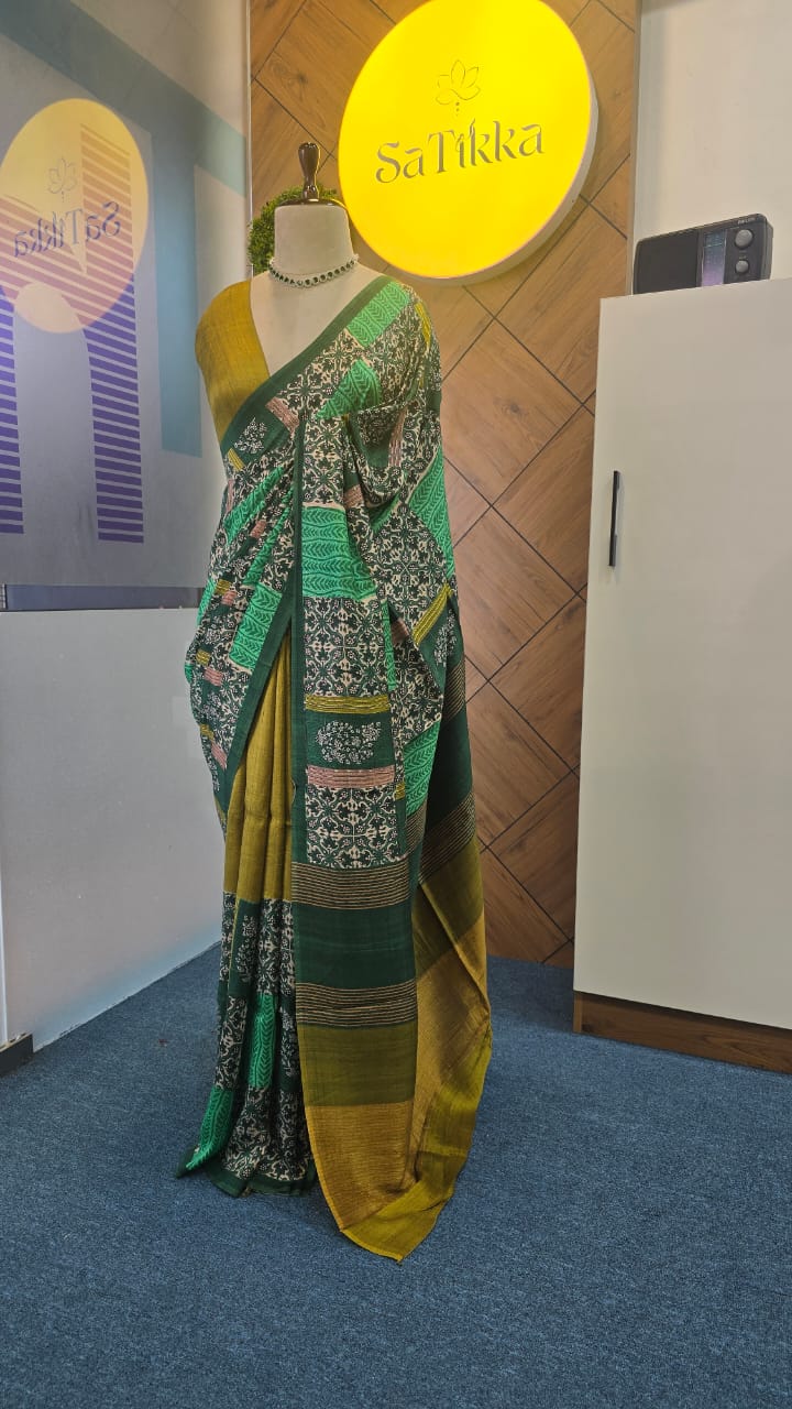 BLENDED TUSSAR SAREE