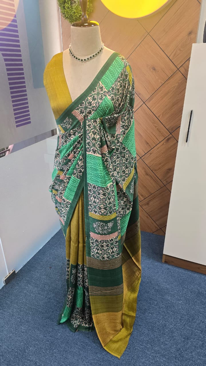 BLENDED TUSSAR SAREE