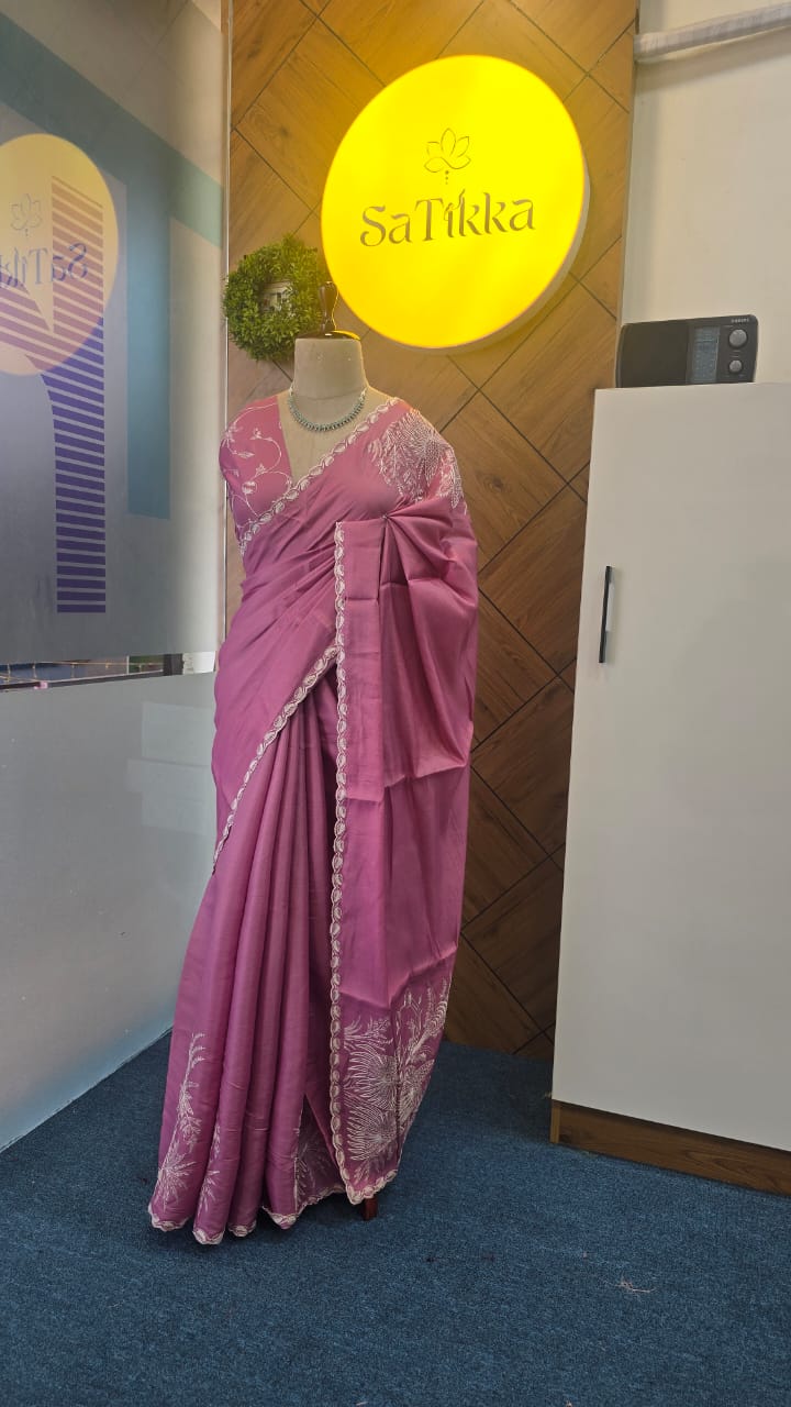 BLENDED ORGANZA SILK SAREE