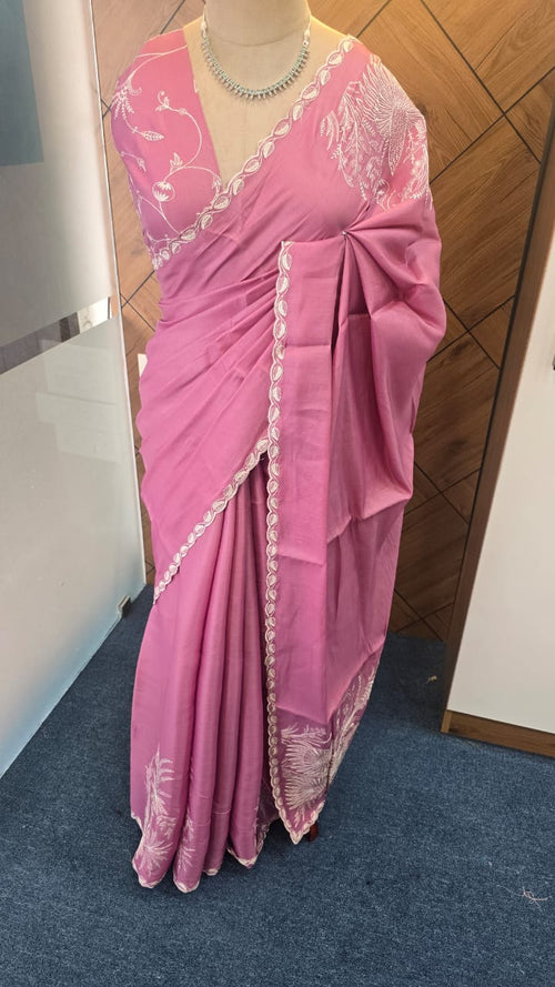 BLENDED ORGANZA SILK SAREE