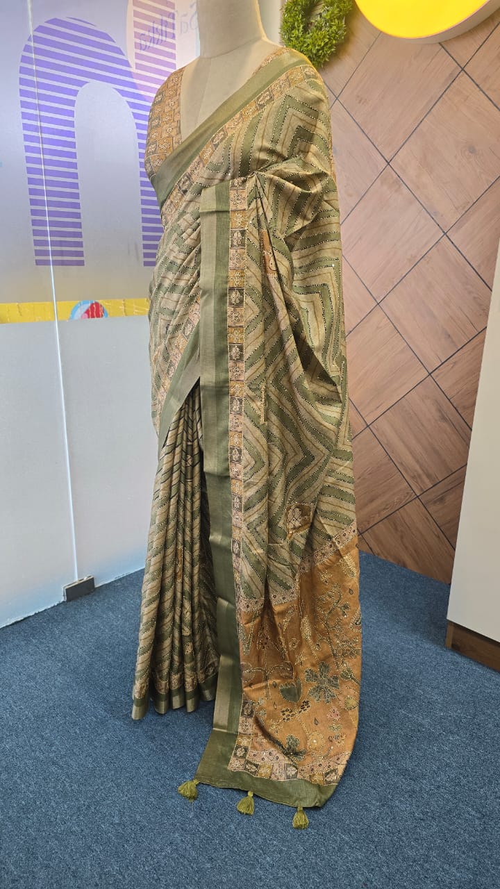 BLENDED TUSSAR SAREE