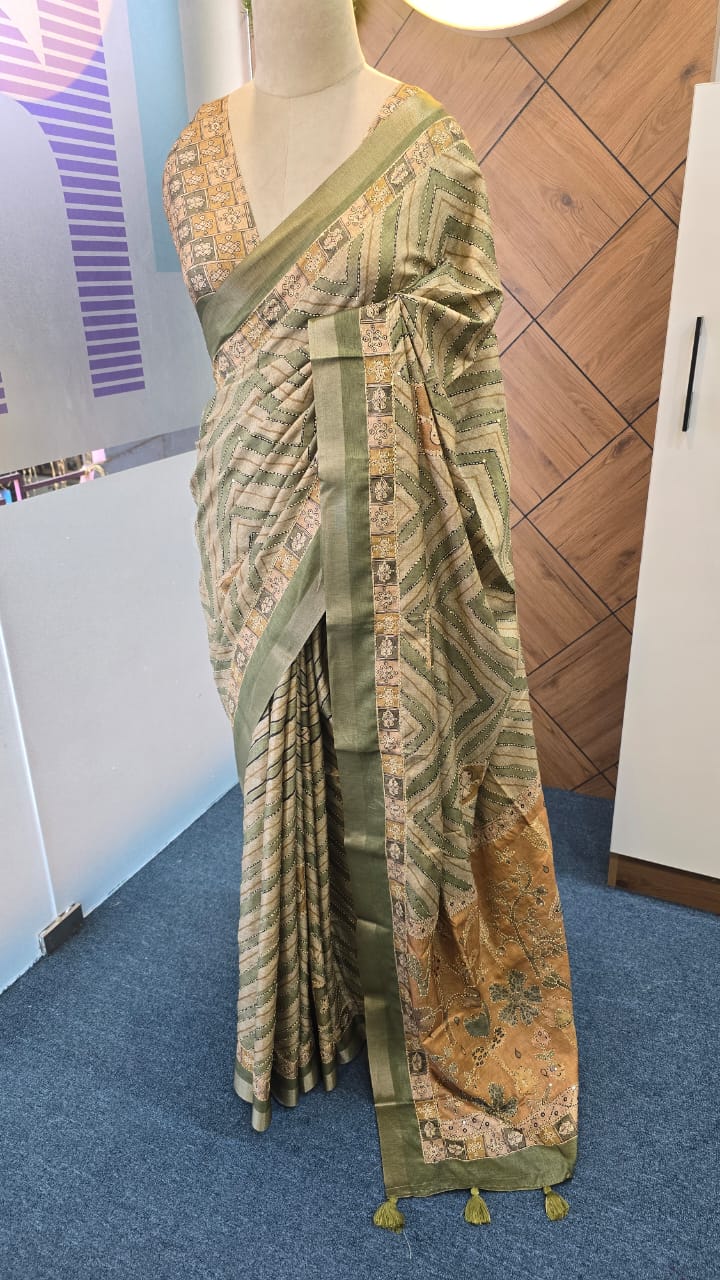 BLENDED TUSSAR SAREE