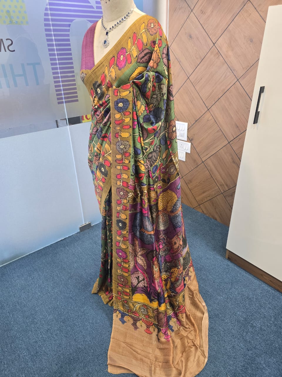 BLENDED TUSSAR SAREE
