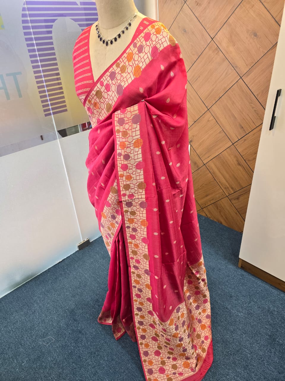 BLENDED TUSSER SILK SAREE