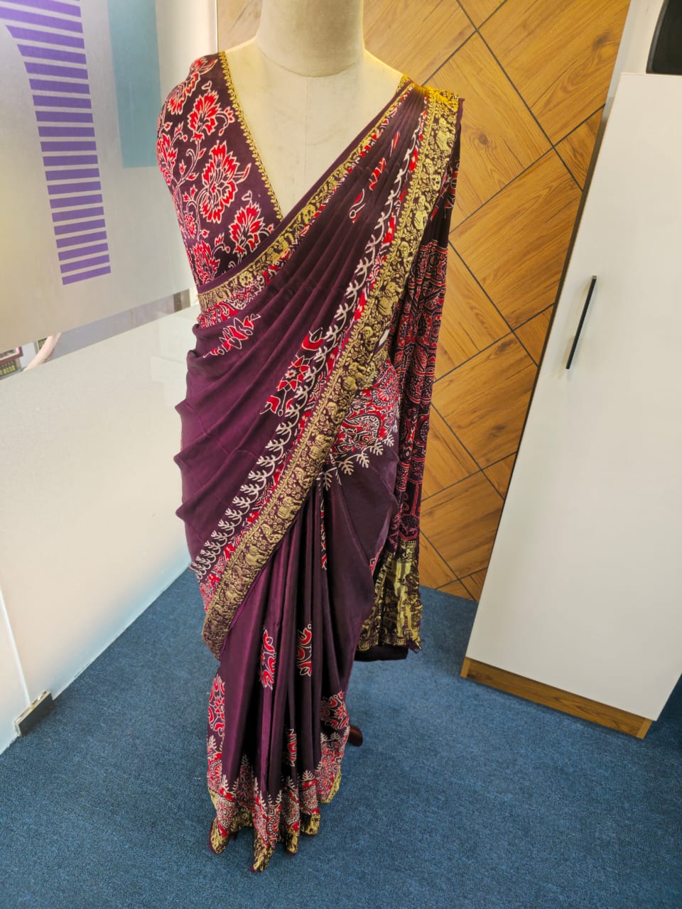 Modal  Ajrakh Saree