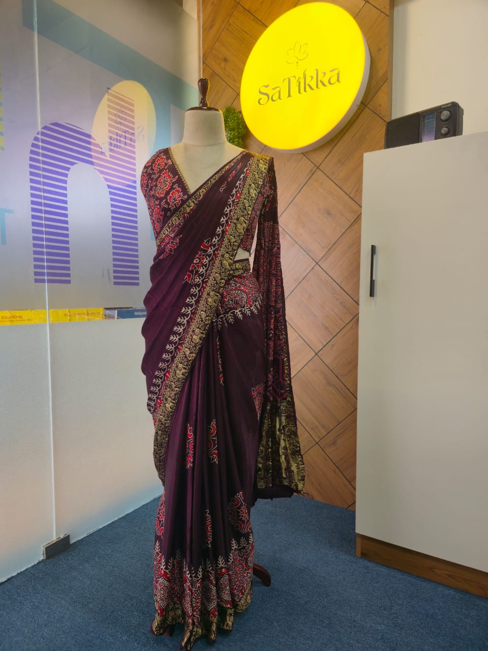 Modal  Ajrakh Saree