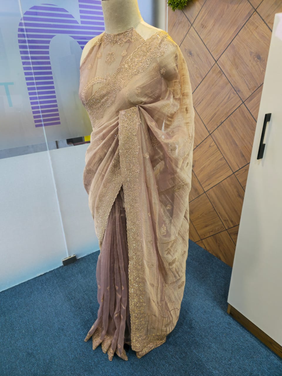 TISSUE ORGANZA SAREE
