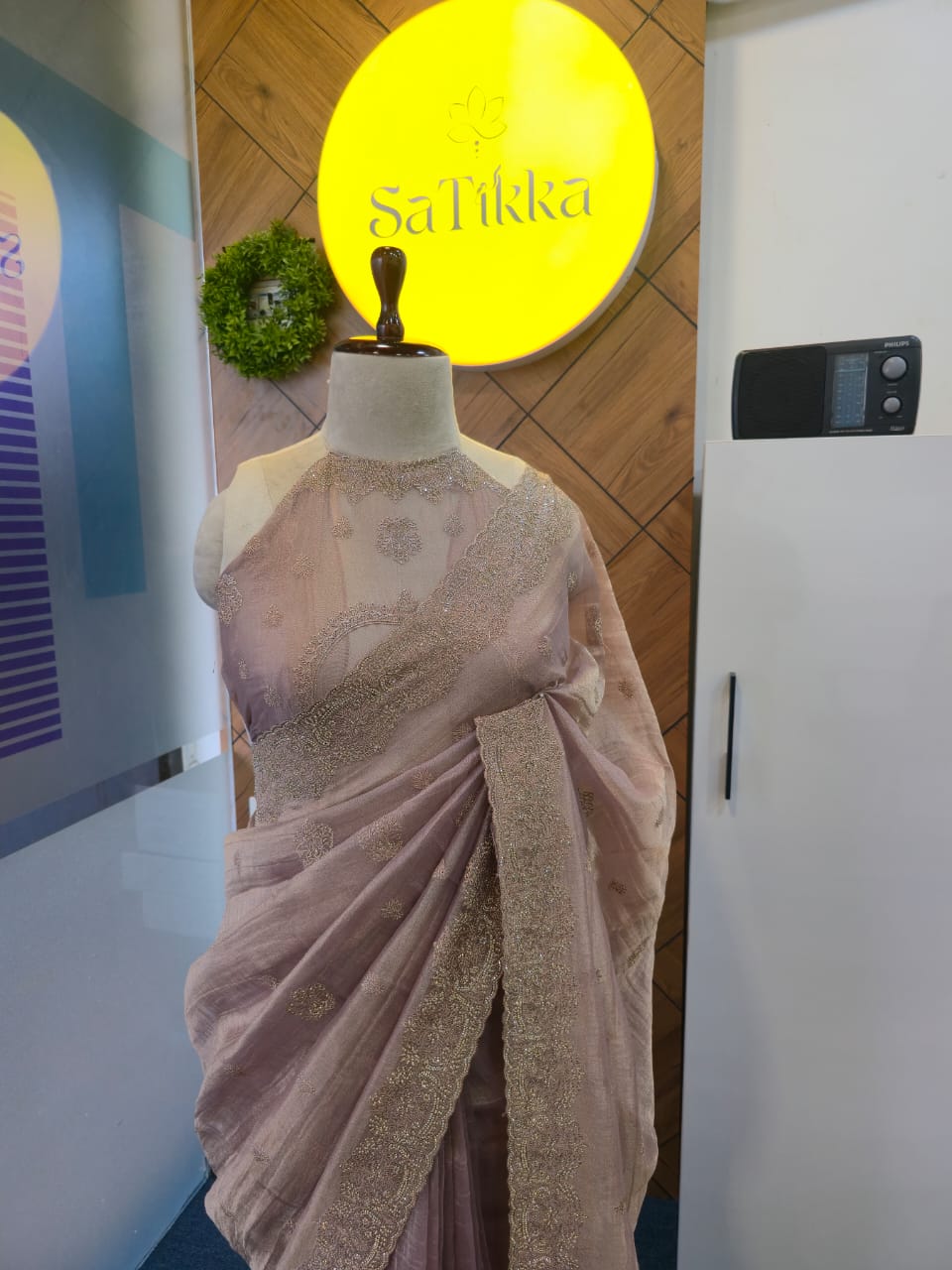 TISSUE ORGANZA SAREE