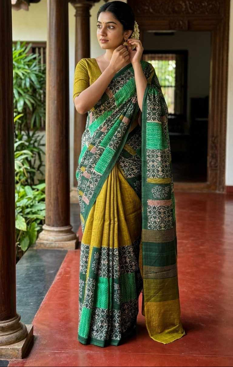 BLENDED TUSSAR SAREE