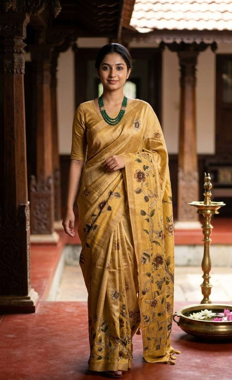 BLENDED TUSSAR  SAREE