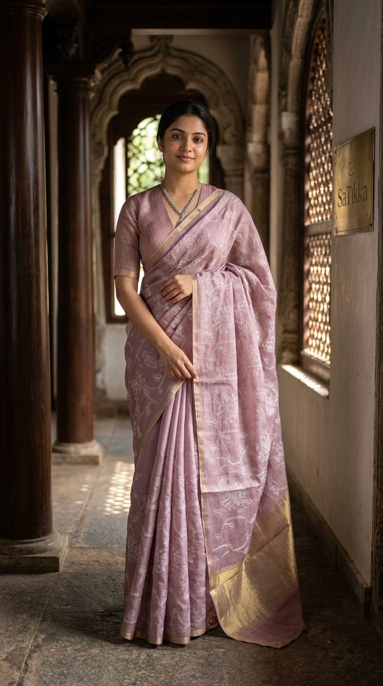 MULL-CHANDERI SAREE