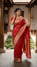 CRUSHED TISSUE SILK BANARASI SAREE